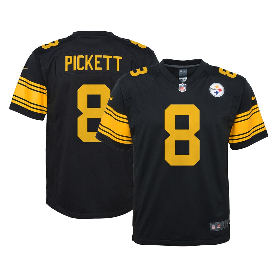 Youth Pittsburgh Steelers Kenny Pickett Nike Black Game Jersey - Ujersey