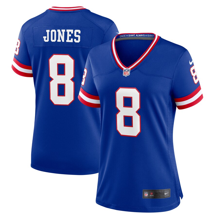 Women's New York Giants Daniel Jones Nike Royal Player Jersey - Ujersey