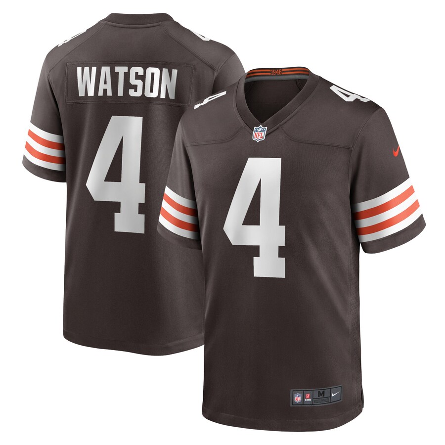 Men's Cleveland Browns Deshaun Watson Nike Brown Game Jersey - Ujersey