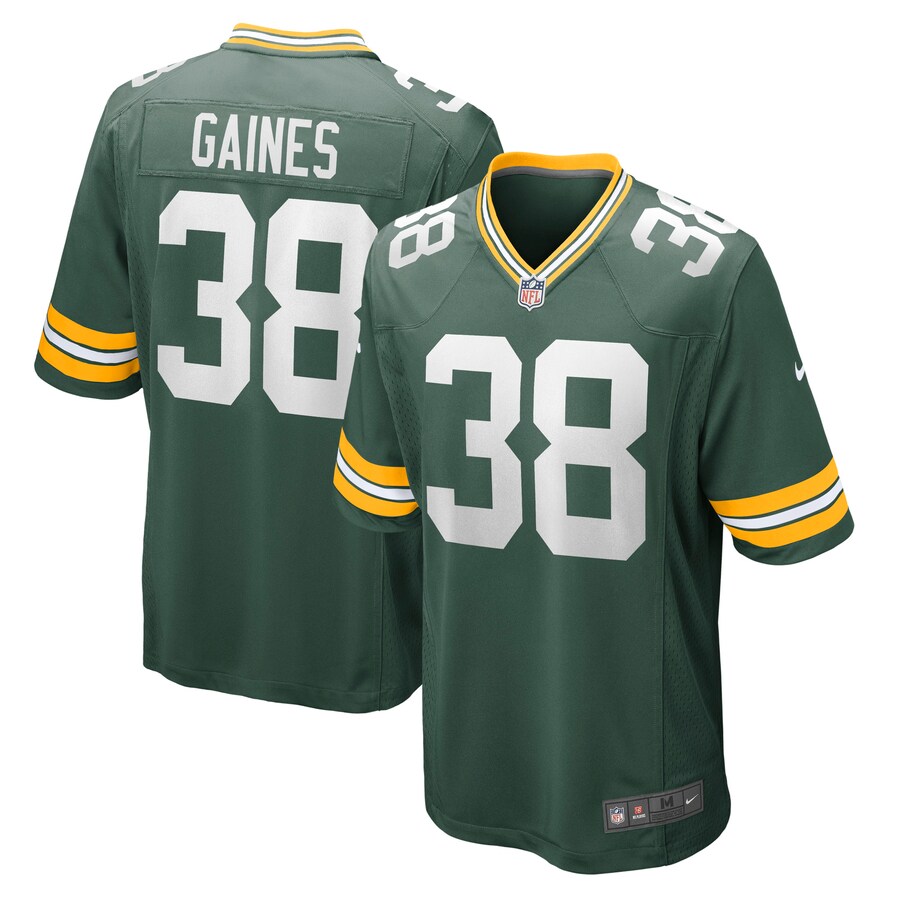 Men's Green Bay Packers Innis Gaines Nike Green Game Jersey - Ujersey