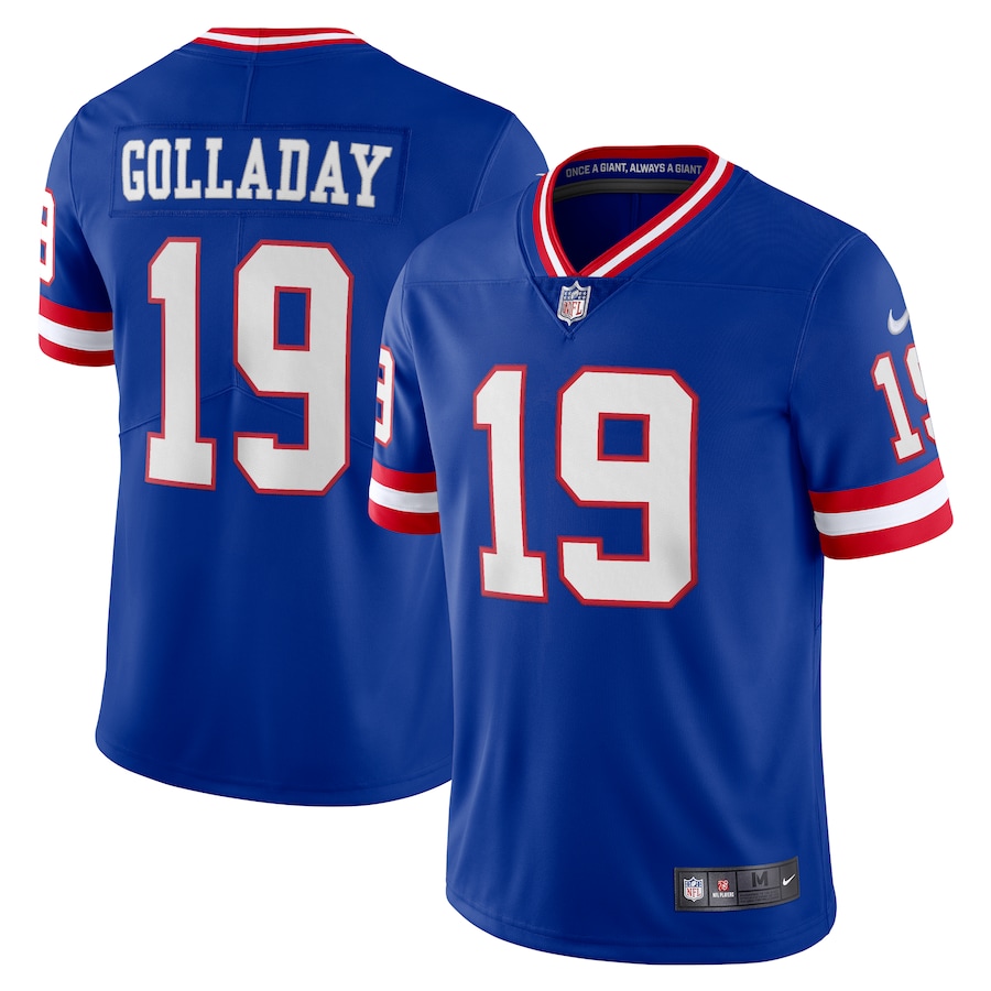 Men's New York Giants Kenny Golladay Nike Royal Classic Vapor Limited Player Jersey - Ujersey
