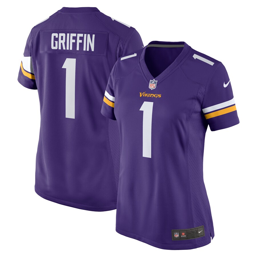 Women's Minnesota Vikings Shaquill Griffin Nike  Purple Team Game Jersey - Ujersey