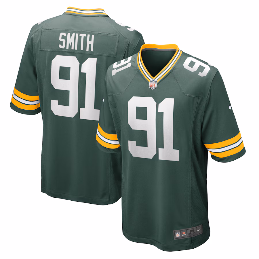 Men's Green Bay Packers Preston Smith Nike Green Game Team Jersey - Ujersey