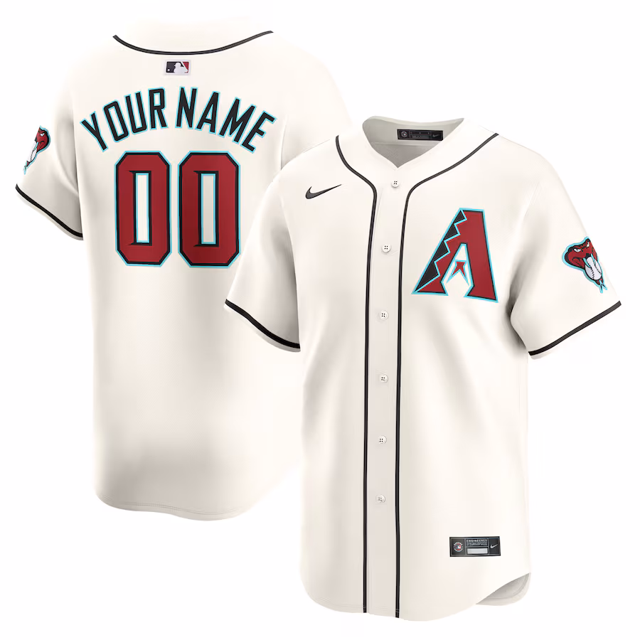 Youth Arizona Diamondbacks Nike White Home Limited Custom Jersey - Ujersey