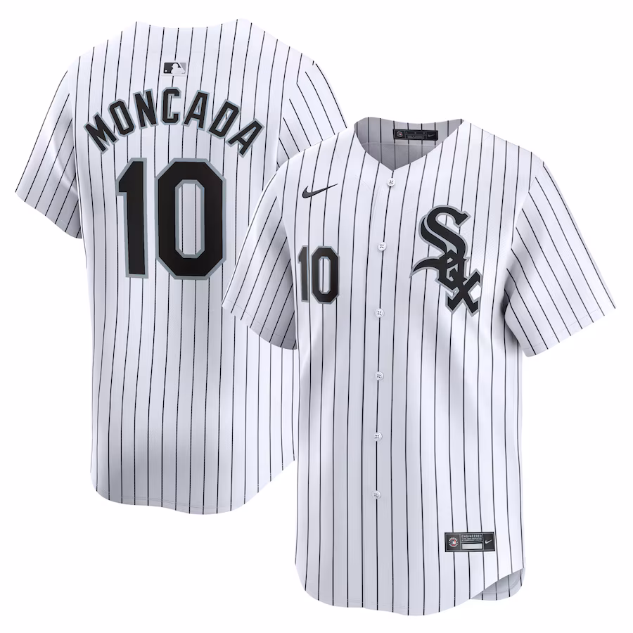 Youth Chicago White Sox Yoan Moncada Nike White Home Limited Player Jersey - Ujersey