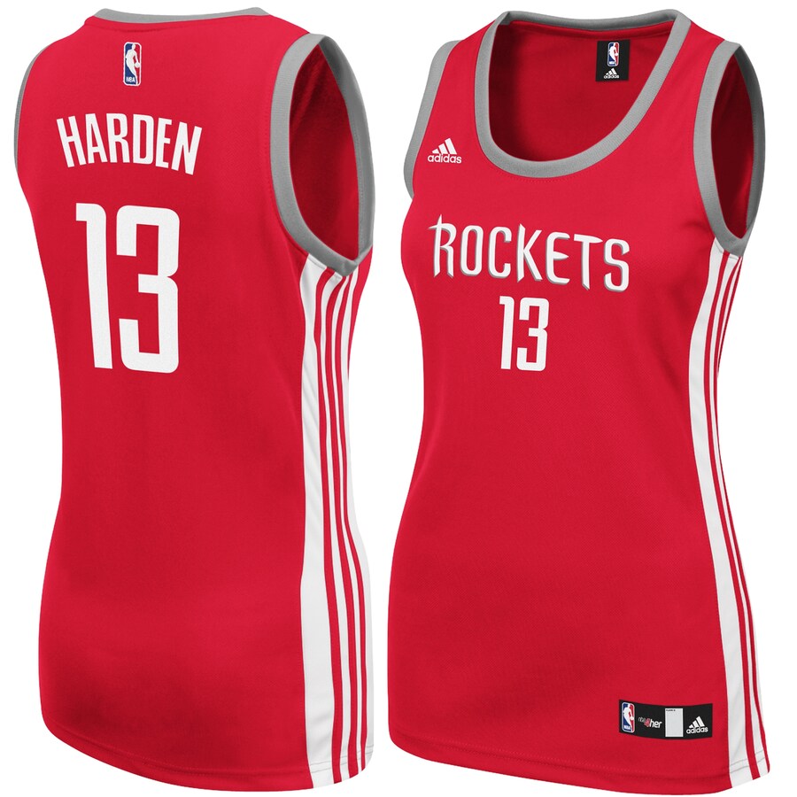 Women's Houston Rockets James Harden adidas Red Replica Jersey - Ujersey