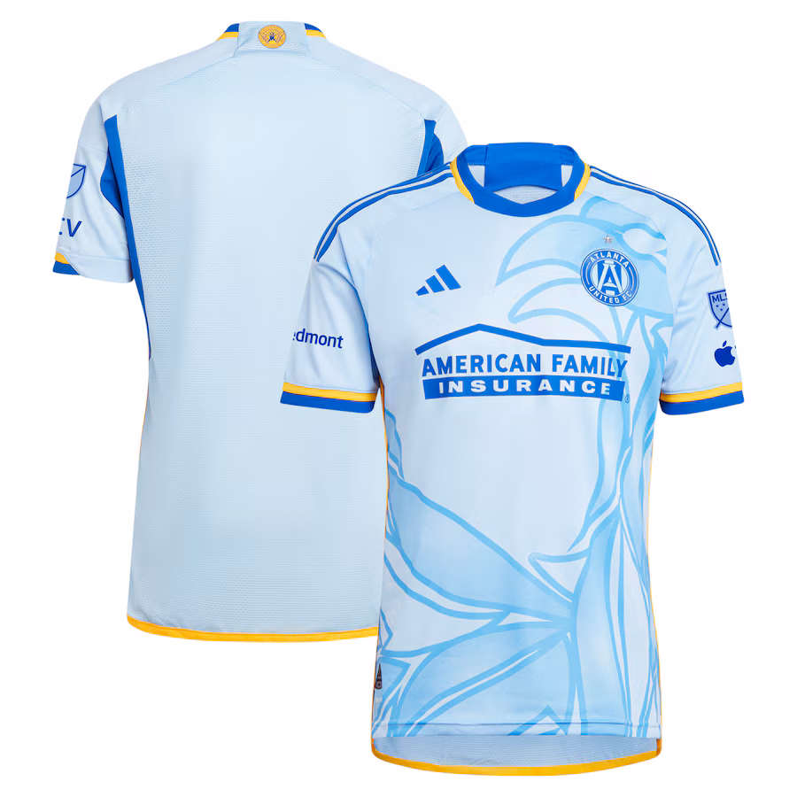 Men's Atlanta United FC  adidas Light Blue 2024 The Resurgens Kit Authentic Jersey - Ujersey