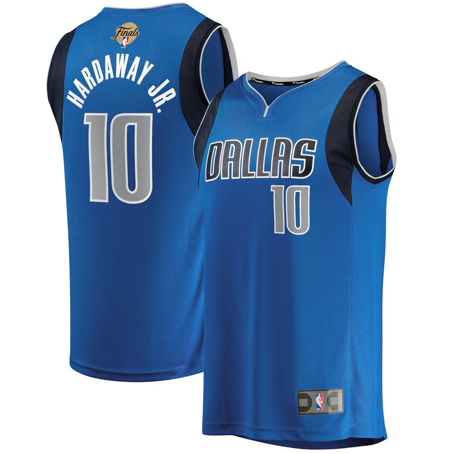 Youth Dallas Mavericks Tim Hardaway Jr. Fanatics Blue 2024 NBA Finals Fast Break Replica Player Jersey - Icon Edition - Ujersey