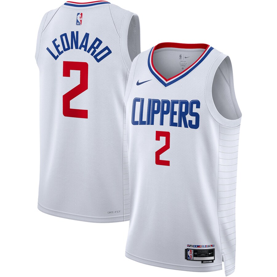 Unisex LA Clippers Kawhi Leonard Nike White Swingman Jersey - Association Edition - Ujersey