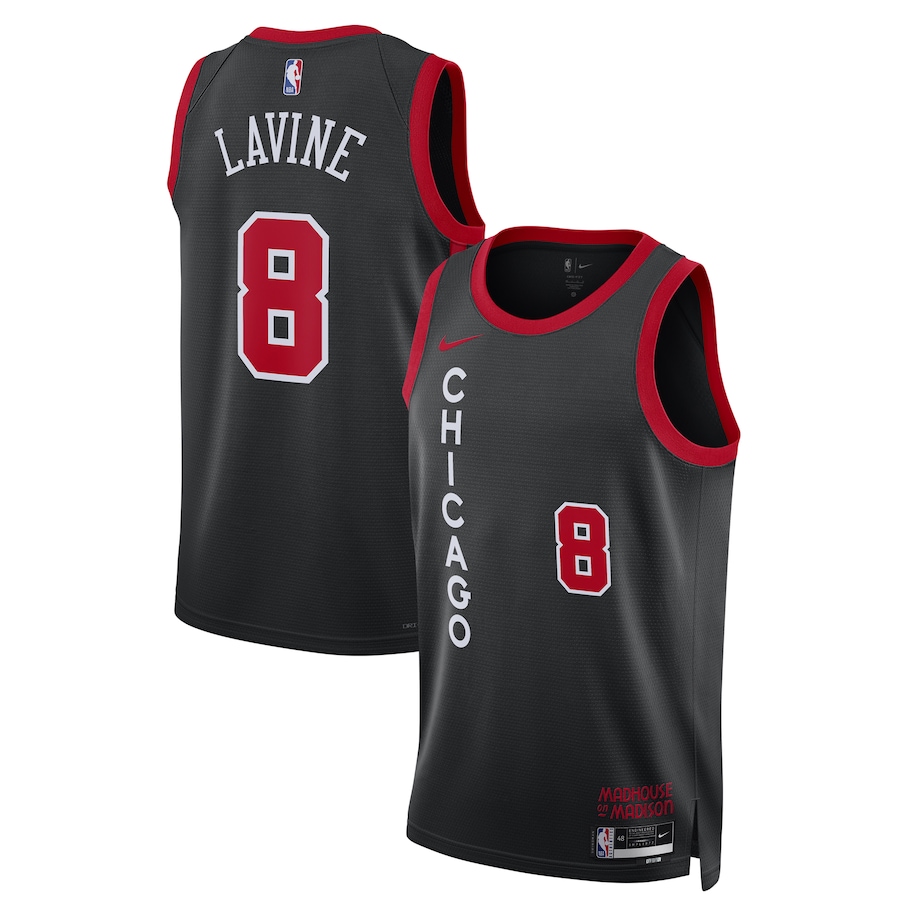 Unisex Chicago Bulls Zach LaVine Nike Black 2023/24 Swingman Jersey - City Edition - Ujersey