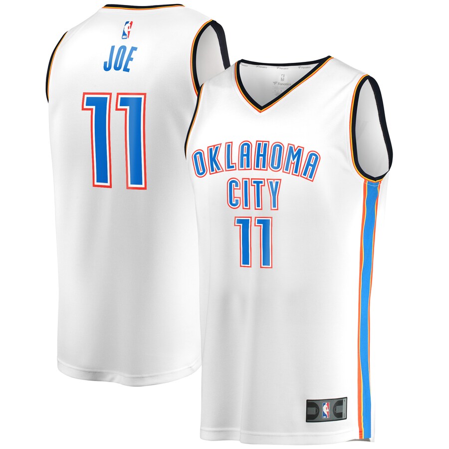 Men's Oklahoma City Thunder Isaiah Joe Fanatics White Fast Break Player Jersey - Association Edition - Ujersey