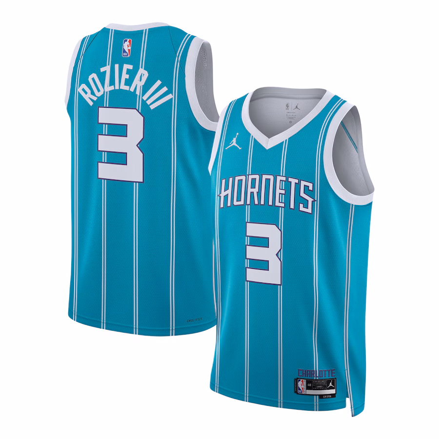 Unisex Charlotte Hornets Terry Rozier Jordan Brand Teal Swingman Jersey - Icon Edition - Ujersey