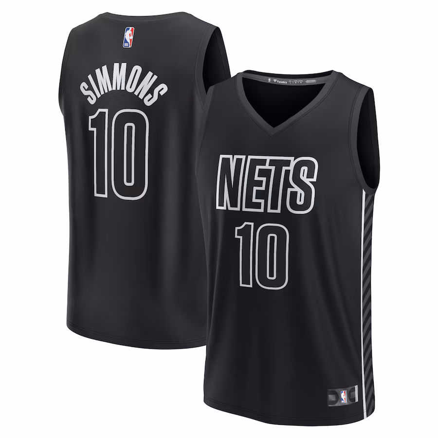 Youth Brooklyn Nets Ben Simmons Fanatics Black Fast Break Player Jersey - Statement Edition - Ujersey