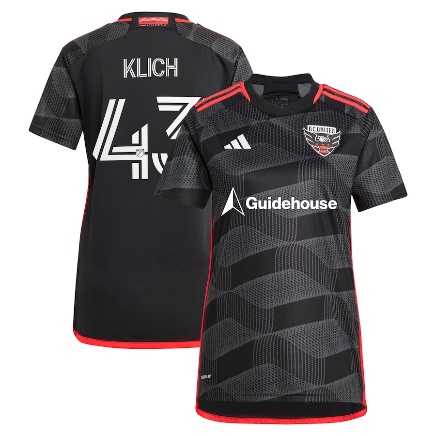 Women's D.C. United Mateusz Klich adidas Black 2024 The Icon Kit Replica Player Jersey - Ujersey
