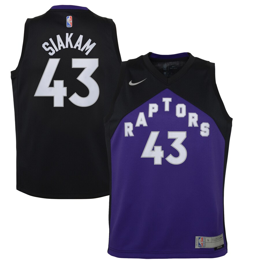 Youth Toronto Raptors Pascal Siakam Nike Black/Purple 2020/21 Swingman Player Jersey - Earned Edition - Ujersey