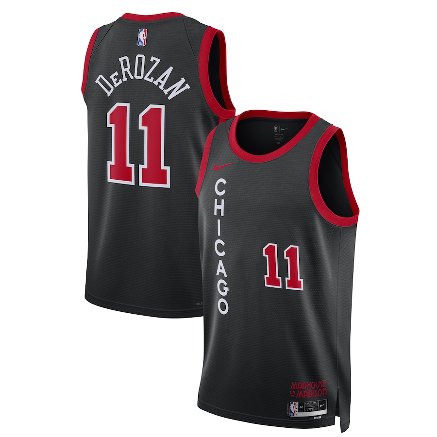 Unisex Chicago Bulls DeMar DeRozan Nike Black 2023/24 Swingman Jersey - City Edition - Ujersey