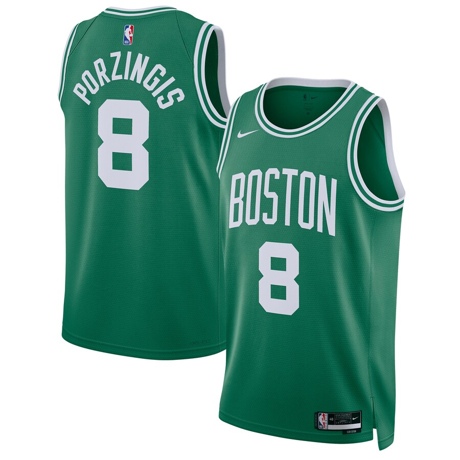 Unisex Boston Celtics Kristaps Porzingis Nike Kelly Green Swingman Jersey - Icon Edition - Ujersey