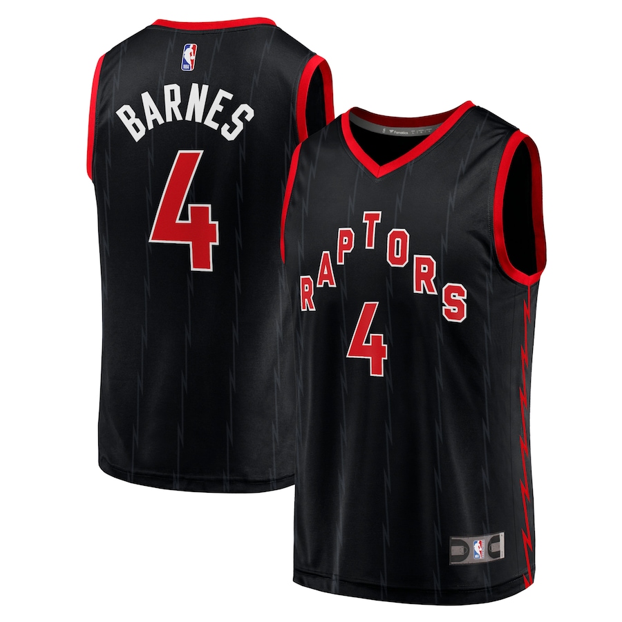Youth Toronto Raptors Scottie Barnes Fanatics Black Fast Break Player Jersey - Statement Edition - Ujersey