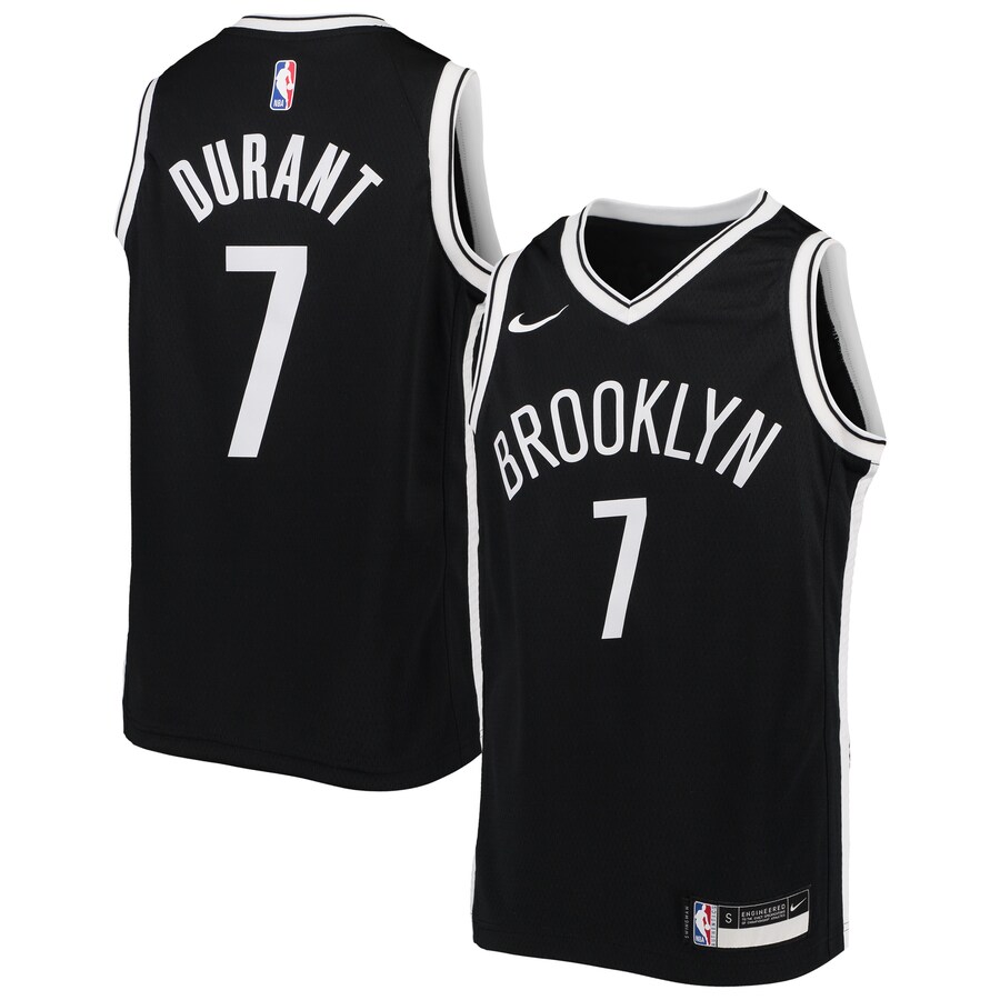 Youth Brooklyn Nets Kevin Durant Nike Black Swingman Jersey - Icon Edition - Ujersey