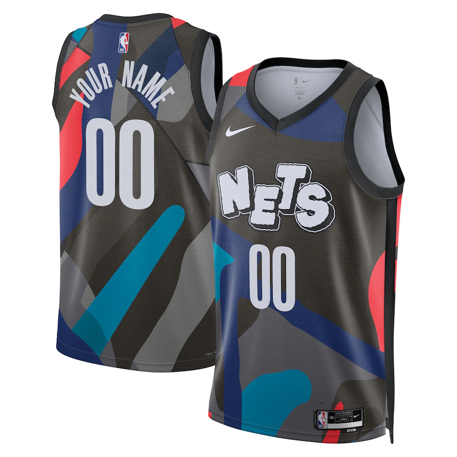Unisex Brooklyn Nets  Nike Black 2023/24 Custom Swingman Jersey - City Edition - Ujersey