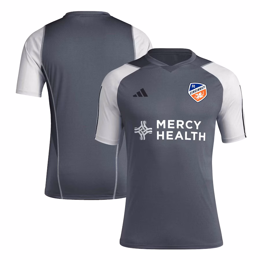 Men's FC Cincinnati adidas Gray 2024 AEROREADY Training Jersey - Ujersey