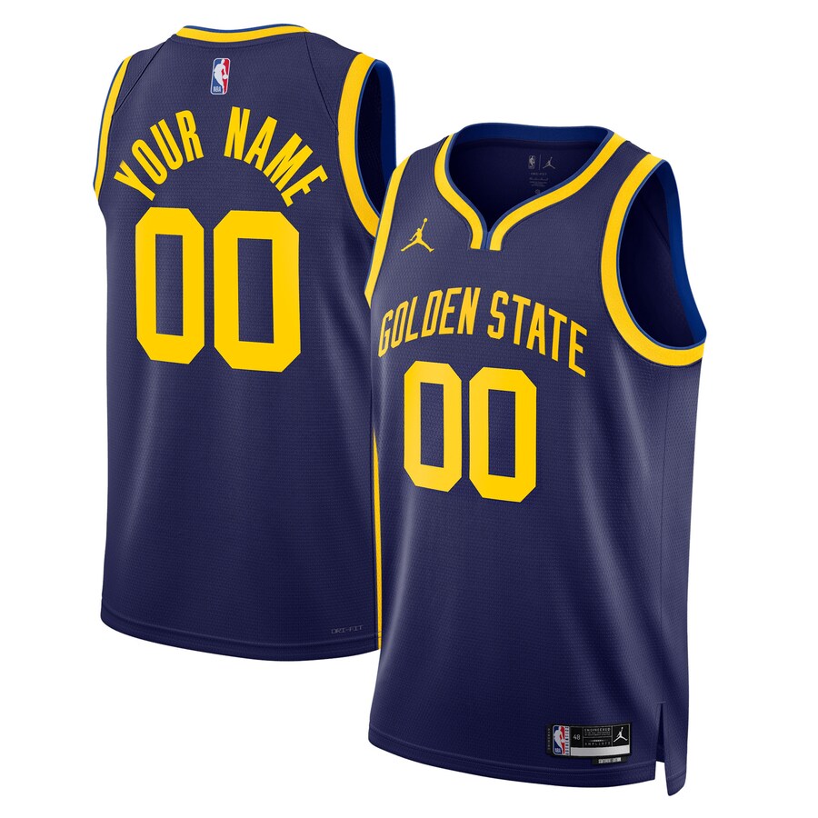 Unisex Golden State Warriors Jordan Brand Blue 2022/23 Swingman Custom Jersey - Statement Edition - Ujersey