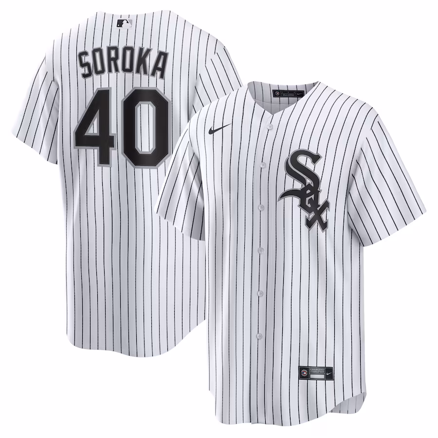 Men's Chicago White Sox Michael Soroka Nike White Home Replica Jersey - Ujersey
