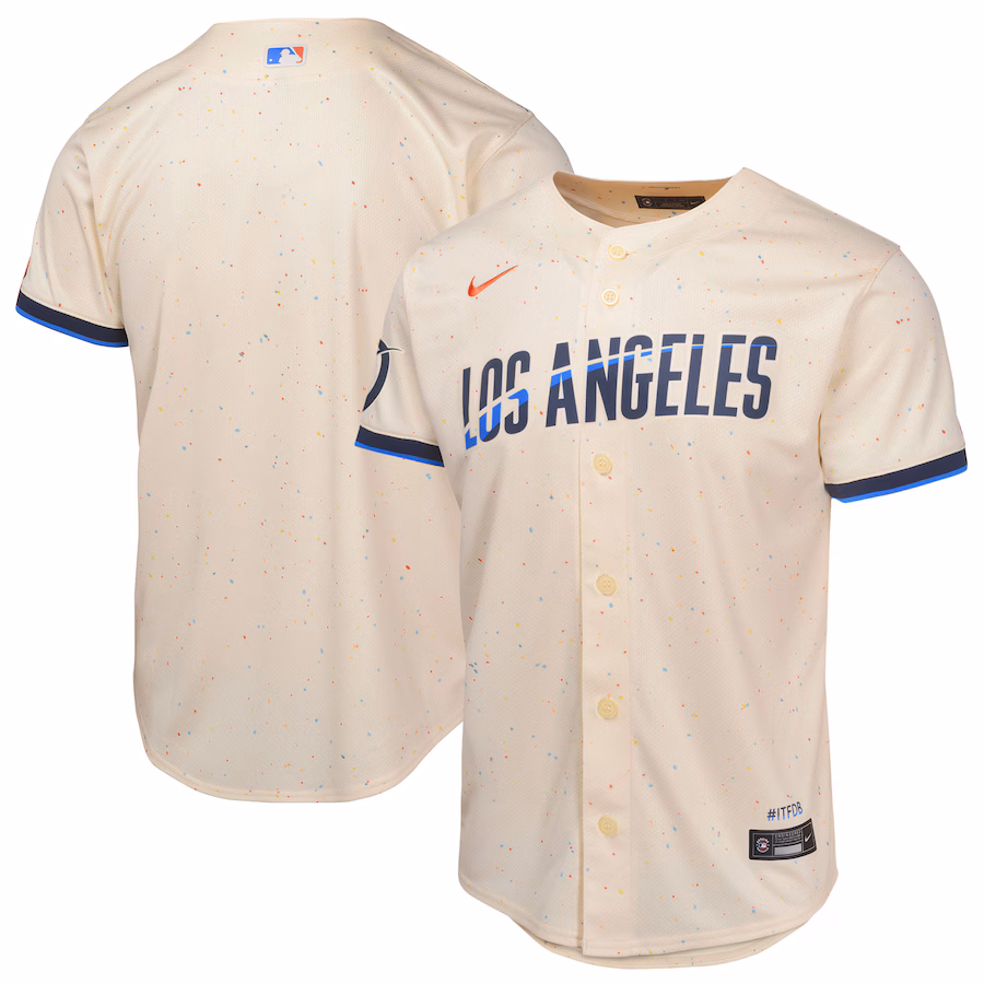 Youth Los Angeles Dodgers Nike Cream 2024 City Connect Limited Jersey - Ujersey
