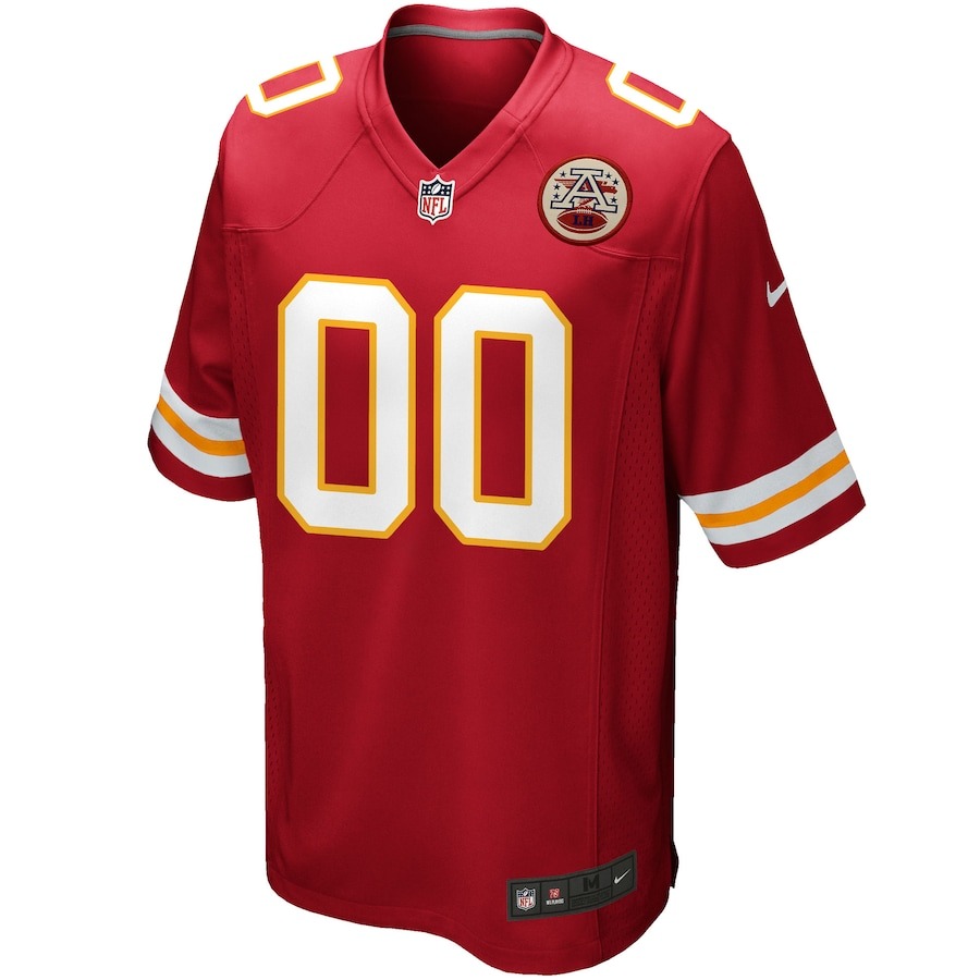 Men's Kansas City Chiefs Nike Red Custom Game Jersey - Ujersey