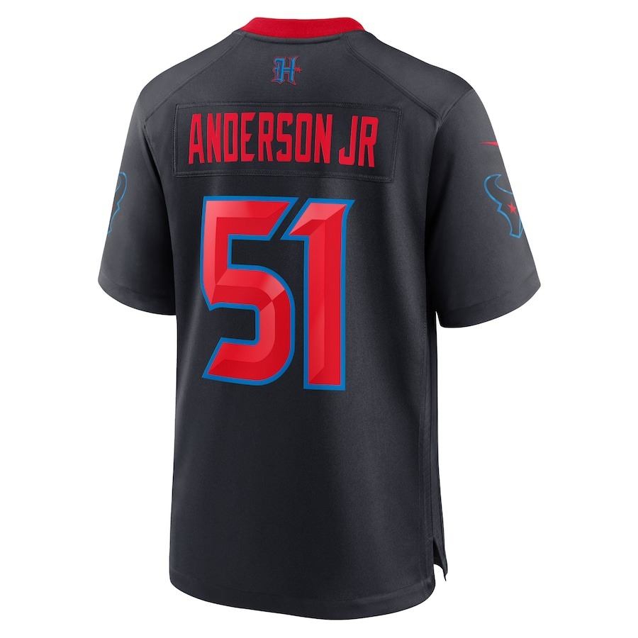 Men's Houston Texans Will Anderson Jr. Nike Navy 2nd Alternate Game Jersey - Ujersey