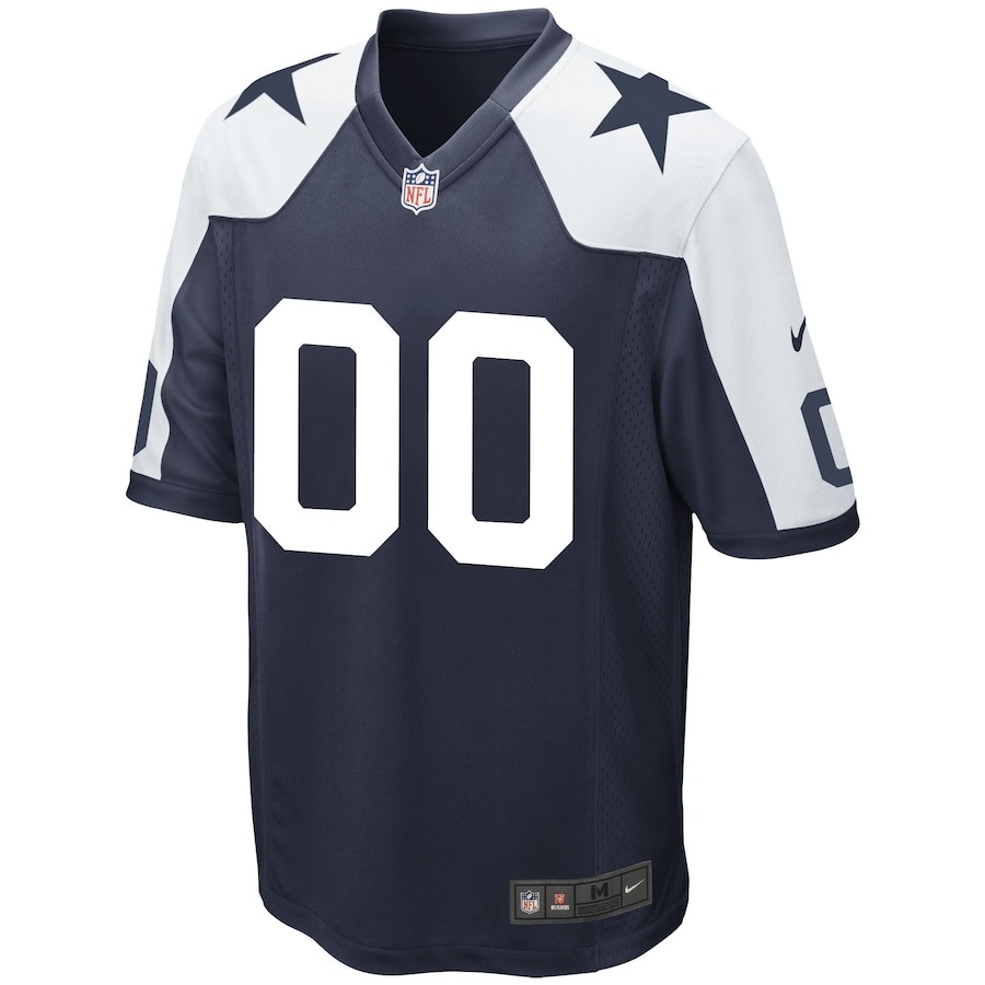 Men's Dallas Cowboys Nike Navy Alternate Custom Game Jersey - Ujersey