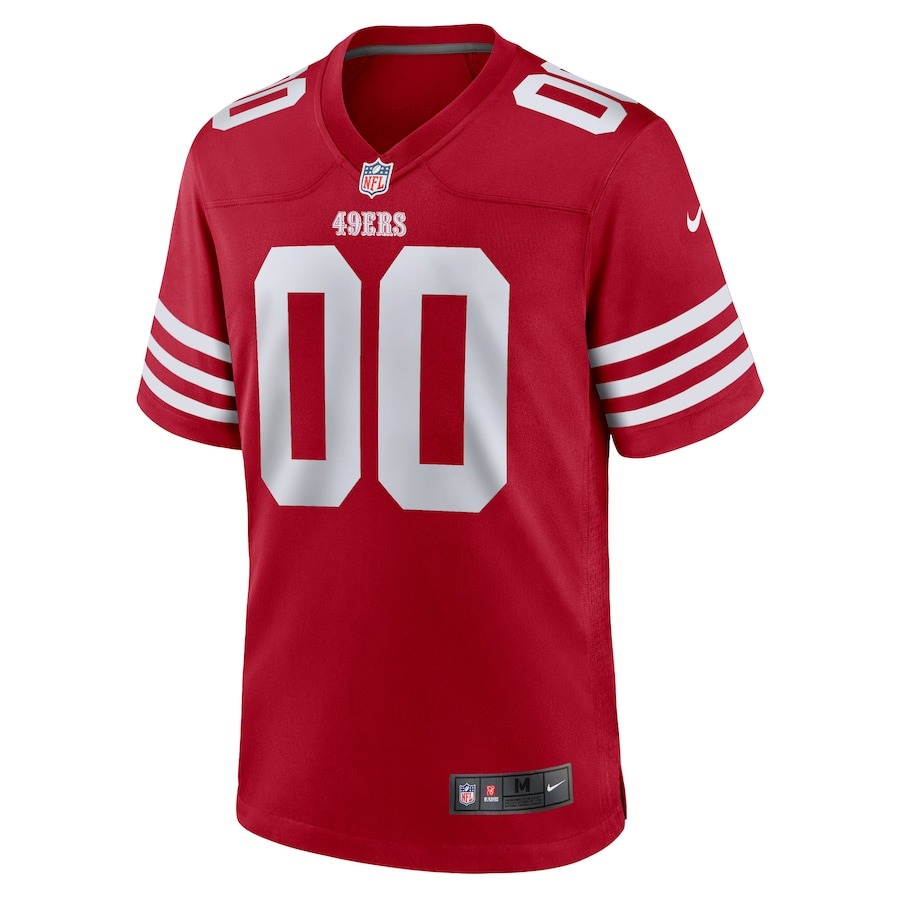 Men's San Francisco 49ers Nike Scarlet Custom Jersey - Ujersey