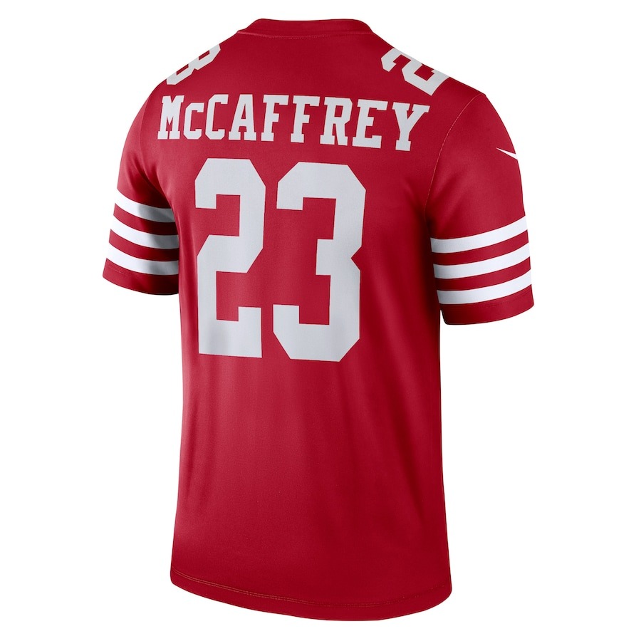 Men's San Francisco 49ers Christian McCaffrey Nike Scarlet Legend Jersey - Ujersey