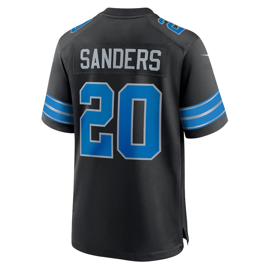 Men's Detroit Lions Barry Sanders Nike Black 2nd Alternate Retired Player Game Jersey - Ujersey