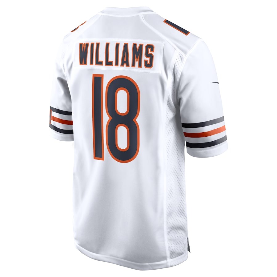 Men's Chicago Bears Caleb Williams Nike White 2024 NFL Draft First Round Pick Player Game Jersey - Ujersey