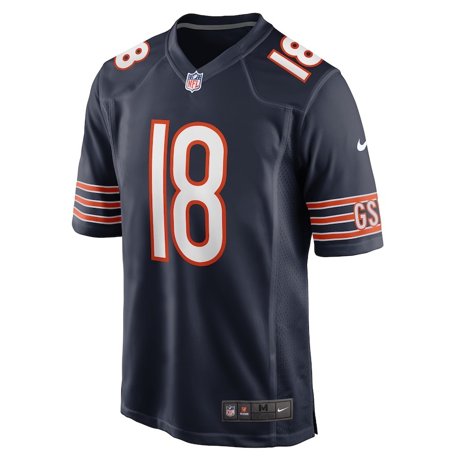 Men's Chicago Bears Caleb Williams Nike Navy 2024 NFL Draft First Round Pick Player Game Jersey - Ujersey