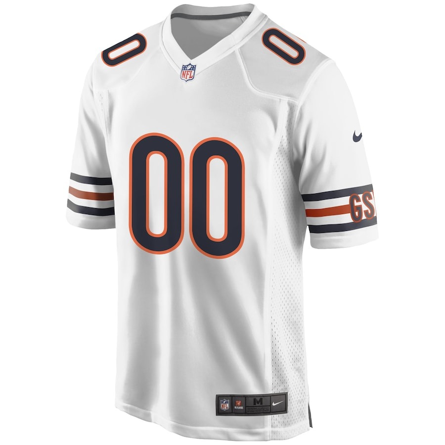 Men's Chicago Bears Nike White Custom Game Jersey - Ujersey