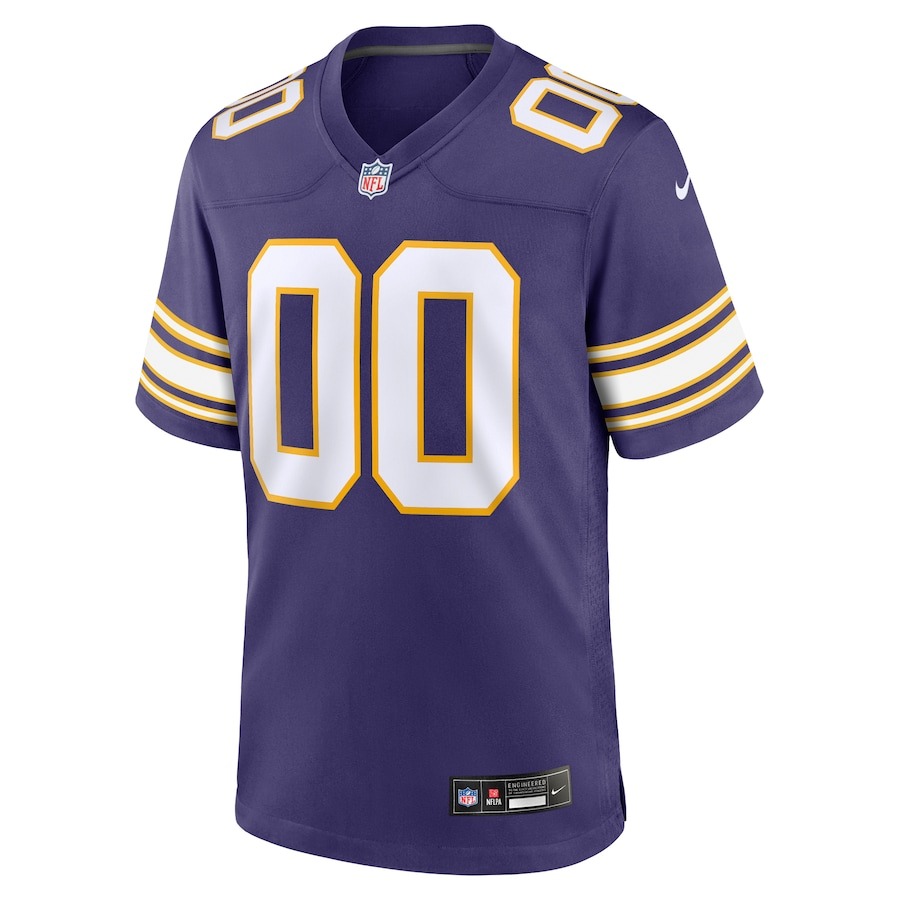 Men's Minnesota Vikings Nike Purple Classic Custom Game Jersey - Ujersey