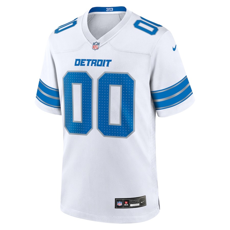 Men's Detroit Lions  Nike White Custom Game Jersey - Ujersey