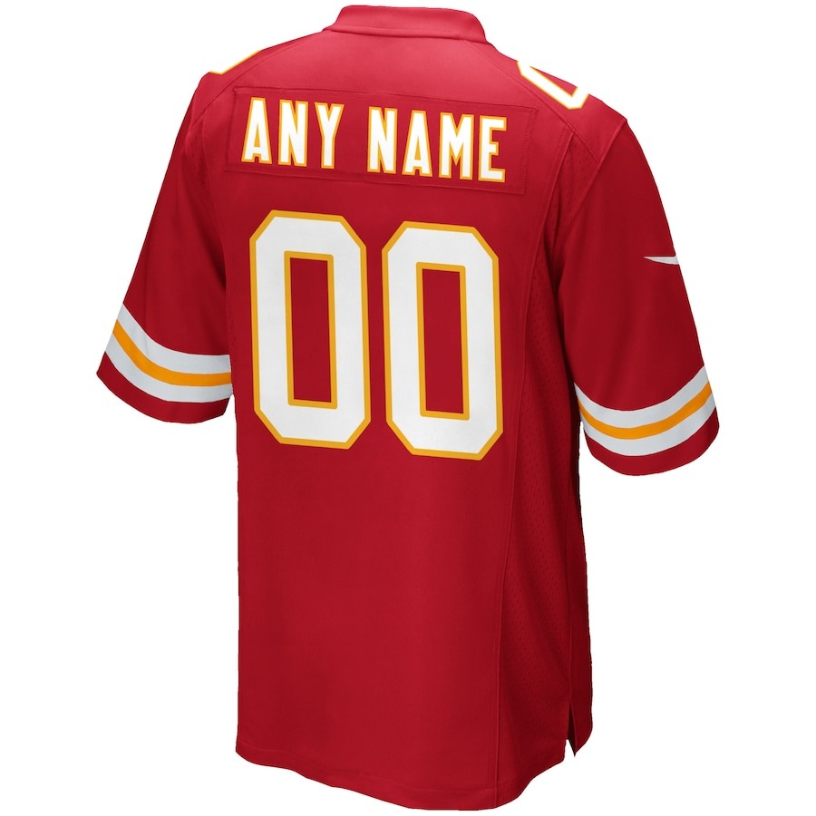 Men's Kansas City Chiefs Nike Red Custom Game Jersey - Ujersey