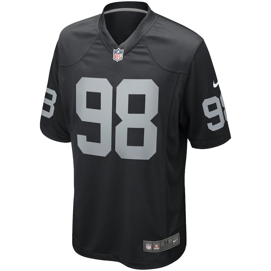 Men's Las Vegas Raiders Maxx Crosby Nike Black Game Jersey - Ujersey