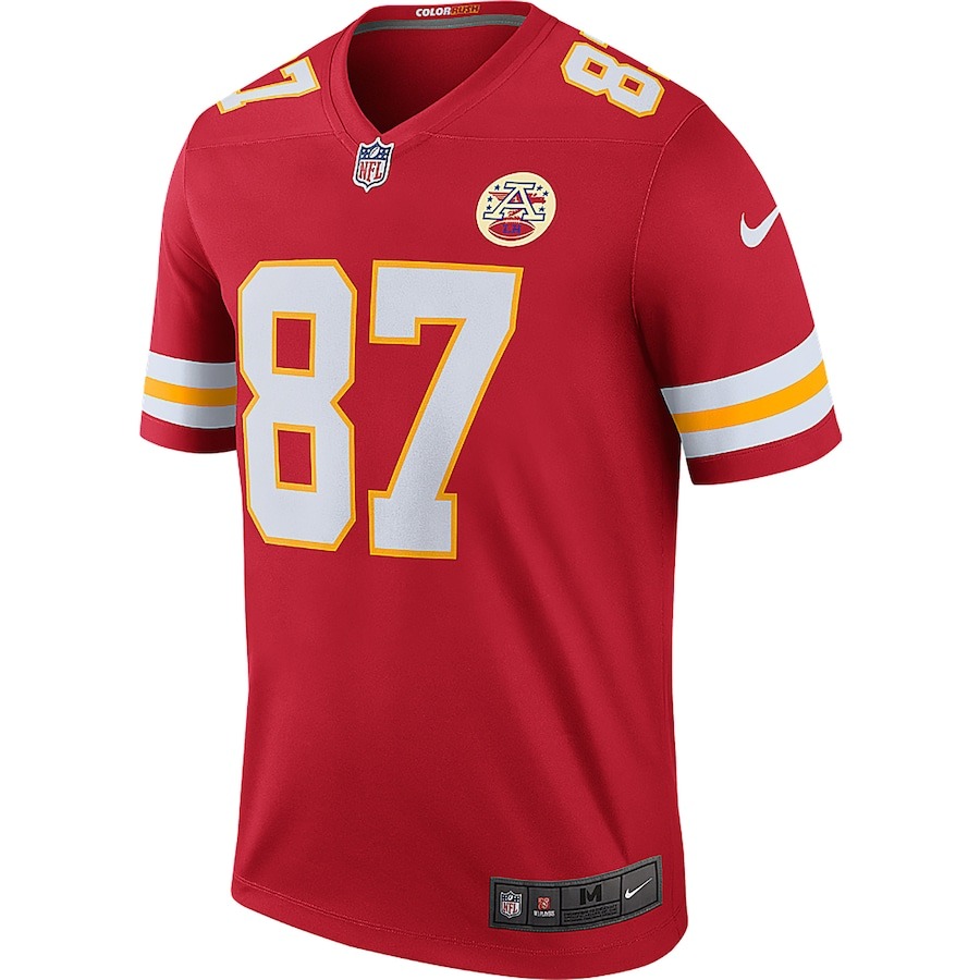 Men's Kansas City Chiefs Travis Kelce Nike Red Legend Jersey - Ujersey