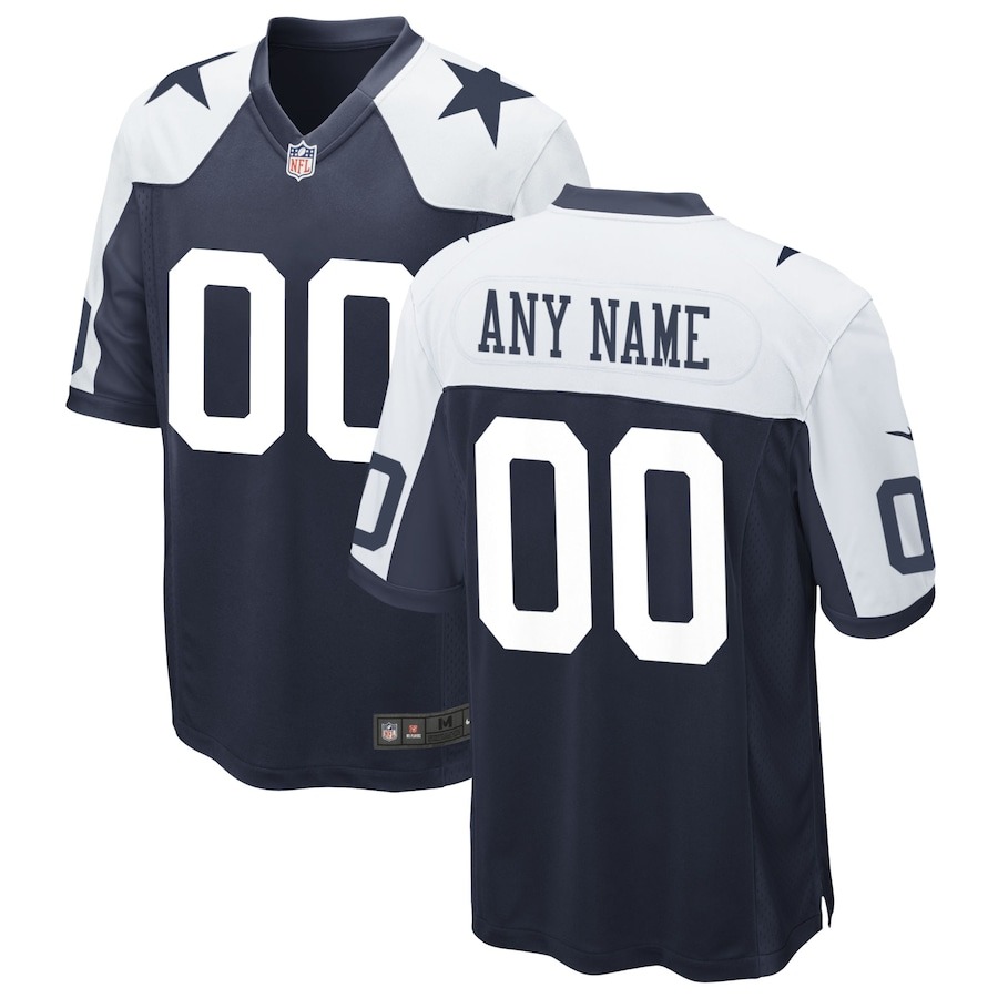 Men's Dallas Cowboys Nike Navy Alternate Custom Game Jersey - Ujersey