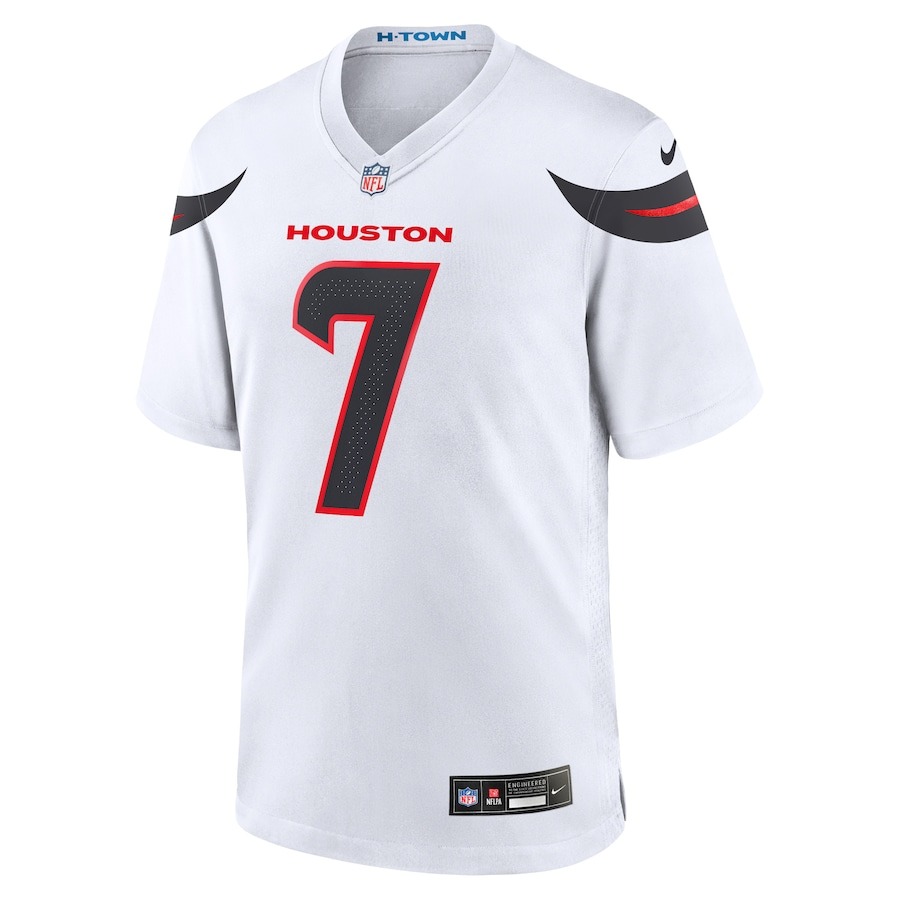 Men's Houston Texans C.J. Stroud Nike White Game Jersey - Ujersey