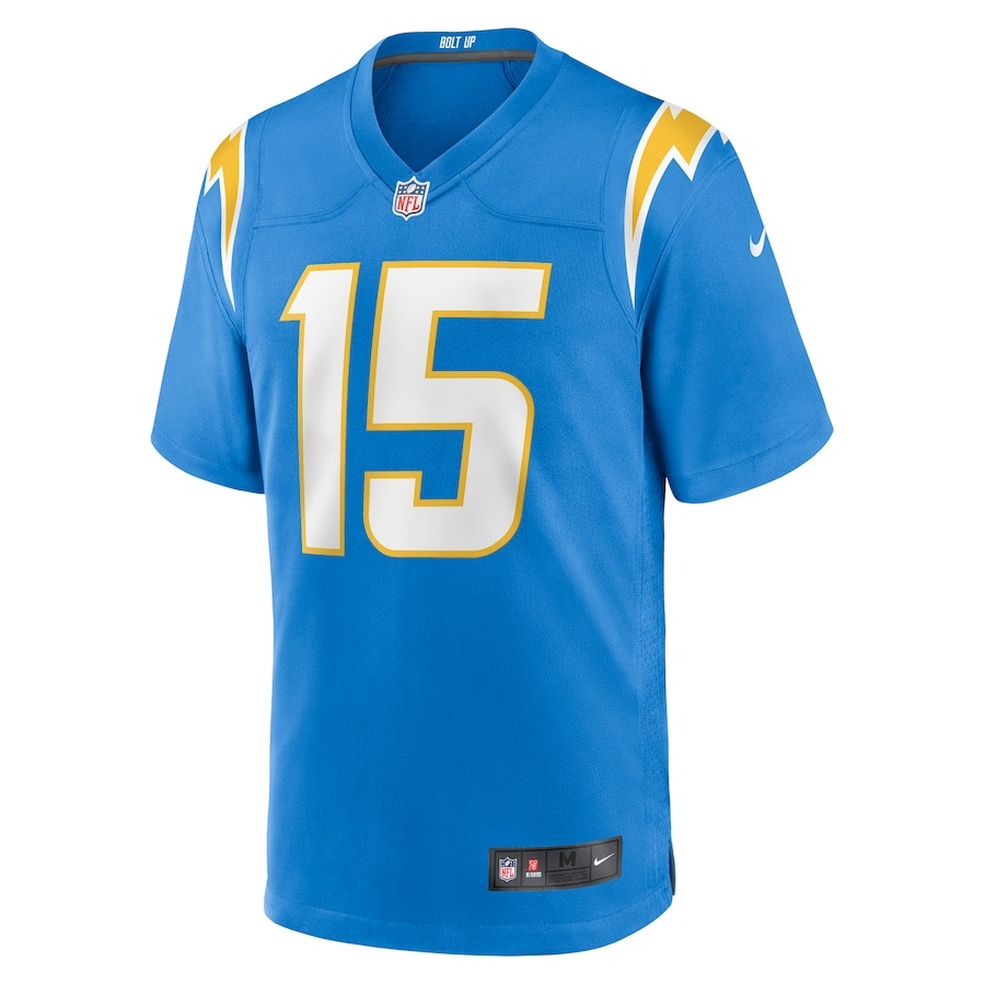 Men's Los Angeles Chargers Ladd McConkey Nike Powder Blue 2024 NFL Draft Player Game Jersey - Ujersey