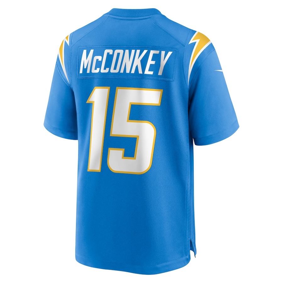 Men's Los Angeles Chargers Ladd McConkey Nike Powder Blue 2024 NFL Draft Player Game Jersey - Ujersey