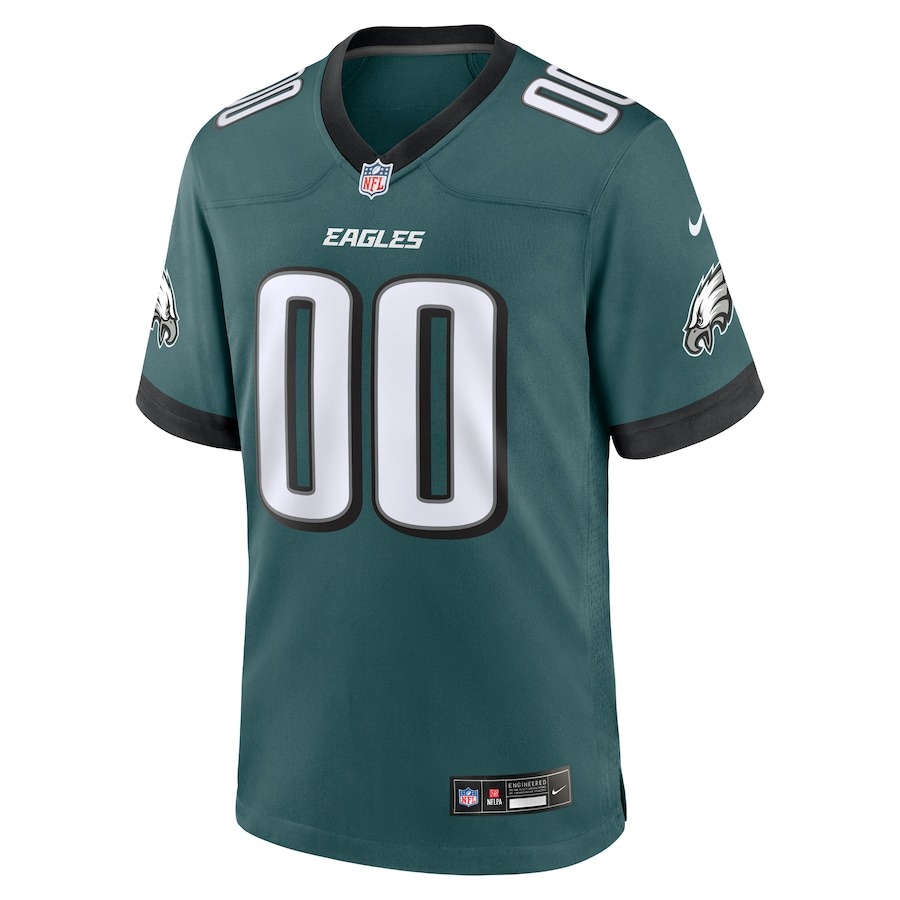 Men's Philadelphia Eagles Nike Midnight Green Custom Game Jersey - Ujersey