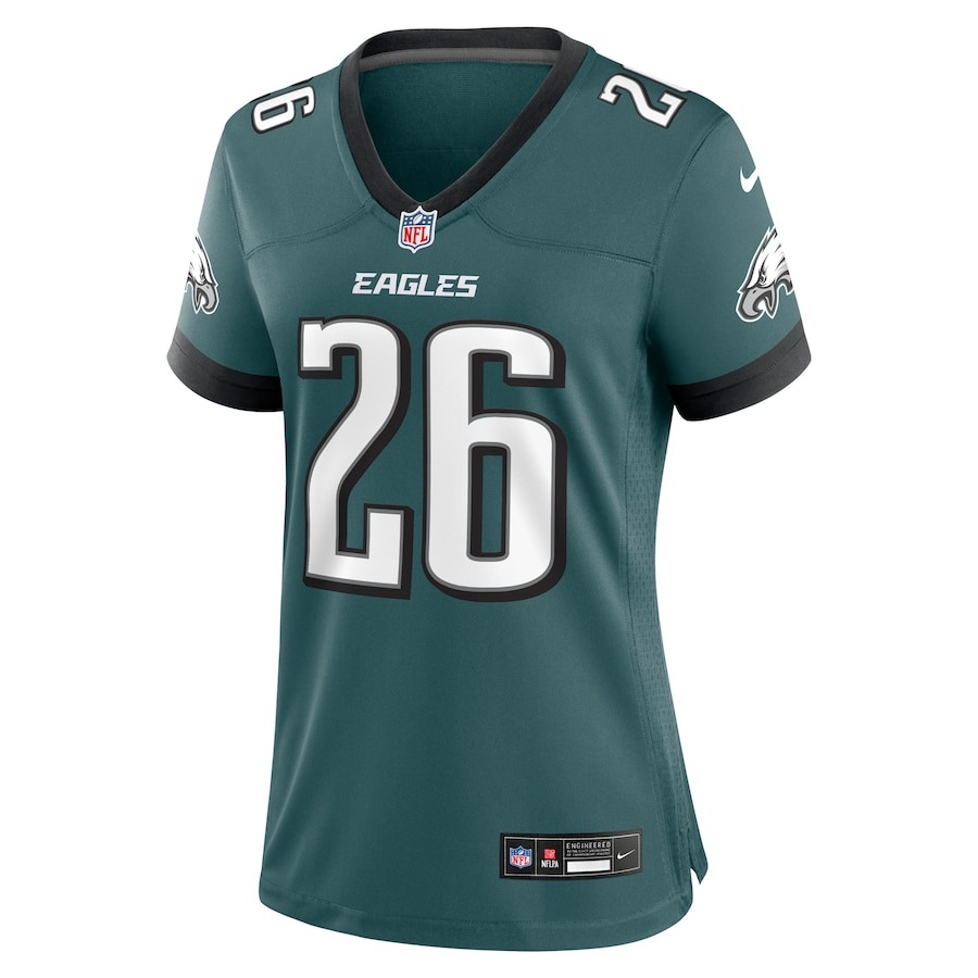 Women's Philadelphia Eagles Saquon Barkley Nike Midnight Green Game Player Jersey - Ujersey
