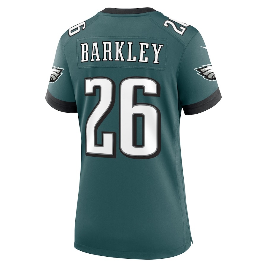 Women's Philadelphia Eagles Saquon Barkley Nike Midnight Green Game Player Jersey - Ujersey