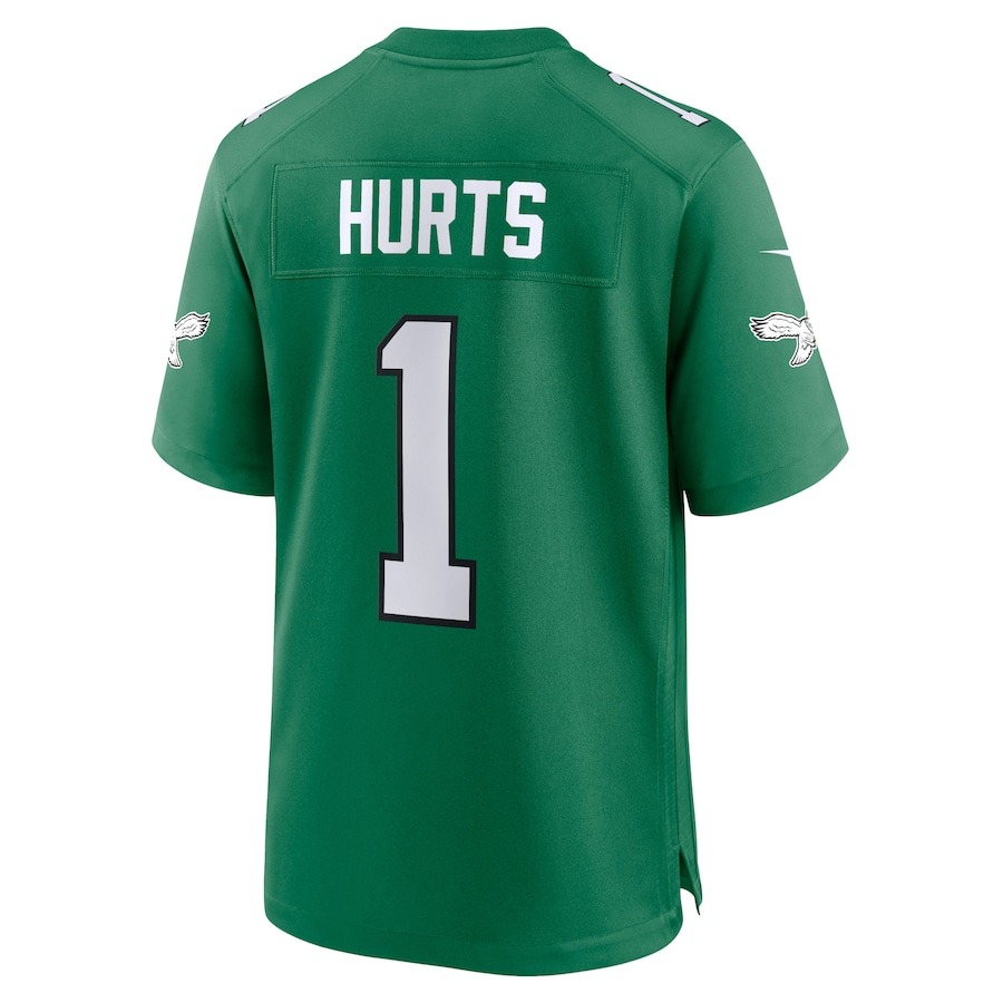Men's Philadelphia Eagles Jalen Hurts Nike Kelly Green Alternate Game Player Jersey - Ujersey